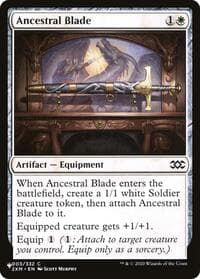 Ancestral Blade - The List Reprints - Magic: The Gathering card