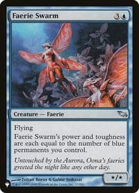Faerie Swarm - The List Reprints - Magic: The Gathering card