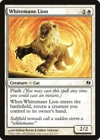 Whitemane Lion - Duel Decks: Venser vs. Koth - Magic: The Gathering card