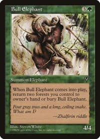 Bull Elephant - Visions - Magic: The Gathering card