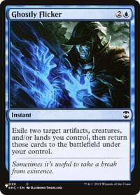 Ghostly Flicker - The List Reprints - Magic: The Gathering card