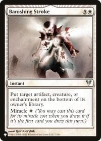 Banishing Stroke - The List Reprints - Magic: The Gathering card