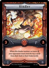 Sinder - Artist Collection - Elestrals card