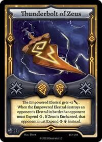 Thunderbolt of Zeus - Base Set [First Edition] - Elestrals card