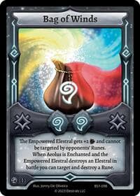 Bag of Winds - Base Set [First Edition] - Elestrals card