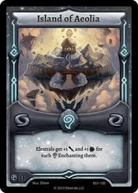 Island of Aeolia - Base Set [First Edition] - Elestrals card