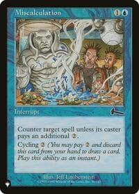 Miscalculation - The List Reprints - Magic: The Gathering card