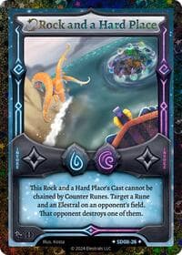 Rock and a Hard Place (Stellar) - Chronodile Starter Deck [First Edition] - Elestrals card