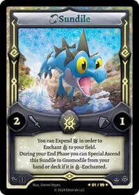 Sundile (Serialized) - Chronodile Starter Deck [First Edition] - Elestrals card