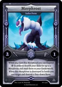 Morphrost - Indus Form - Frostfall [First Edition] - Elestrals card