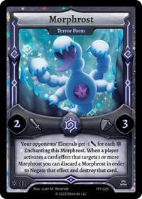 Morphrost - Terror Form - Frostfall [First Edition] - Elestrals card