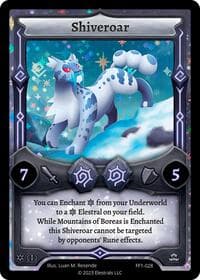 Shiveroar - Frostfall [First Edition] - Elestrals card