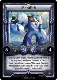 Moralith - Frostfall [First Edition] - Elestrals card
