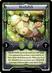 Verdalith - Frostfall [First Edition] - Elestrals card
