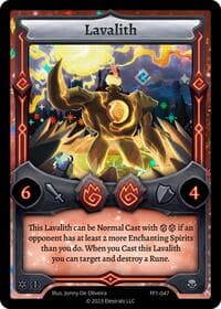 Lavalith - Frostfall [First Edition] - Elestrals card