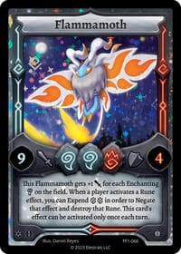 Flammamoth - Frostfall [First Edition] - Elestrals card