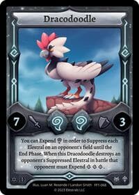 Dracodoodle - Frostfall [First Edition] - Elestrals card