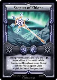 Scepter of Khione - Frostfall [First Edition] - Elestrals card