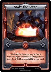 Stoke the Forge - Frostfall [First Edition] - Elestrals card