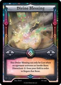 Divine Blessing - Frostfall [First Edition] - Elestrals card