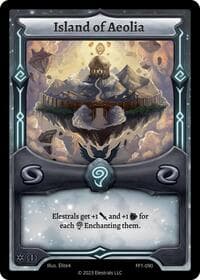 Island of Aeolia - Frostfall [First Edition] - Elestrals card