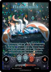 Flammamoth (Full Art) - Frostfall [First Edition] - Elestrals card