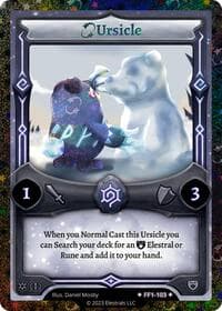 Ursicle (Stellar) - Frostfall [First Edition] - Elestrals card