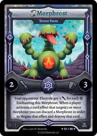 Morphrost - Terror Form (Serialized) - Frostfall [First Edition] - Elestrals card