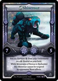 Shiveroar (Serialized) - Frostfall [First Edition] - Elestrals card