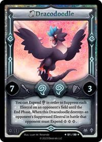 Dracodoodle (Serialized) - Frostfall [First Edition] - Elestrals card