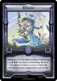 Khione - Kryoscorch Starter Deck [First Edition] - Elestrals card
