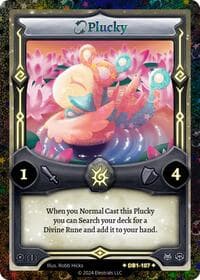 Plucky (Alternative Art) - Daybreak [First Edition] - Elestrals card