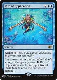 Rite of Replication (C14) - The List Reprints - Magic: The Gathering card