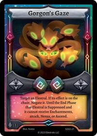 Gorgon's Gaze - Trifernal Starter Deck [First Edition] - Elestrals card