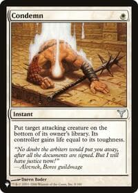 Condemn - The List Reprints - Magic: The Gathering card