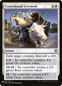 Contraband Livestock - The List Reprints - Magic: The Gathering card