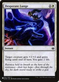 Desperate Lunge - The List Reprints - Magic: The Gathering card