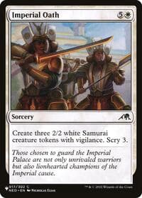 Imperial Oath - The List Reprints - Magic: The Gathering card