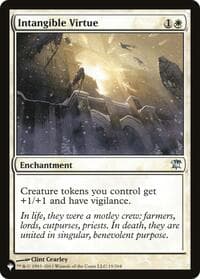 Intangible Virtue - The List Reprints - Magic: The Gathering card