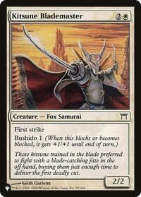 Kitsune Blademaster - The List Reprints - Magic: The Gathering card