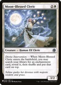 Moon-Blessed Cleric - The List Reprints - Magic: The Gathering card