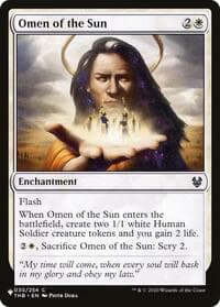 Omen of the Sun - The List Reprints - Magic: The Gathering card