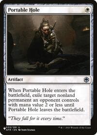 Portable Hole - The List Reprints - Magic: The Gathering card