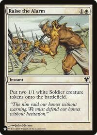 Raise the Alarm - The List Reprints - Magic: The Gathering card
