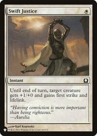 Swift Justice - The List Reprints - Magic: The Gathering card