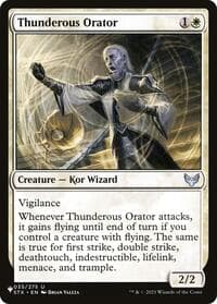Thunderous Orator - The List Reprints - Magic: The Gathering card