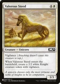 Valorous Steed - The List Reprints - Magic: The Gathering card