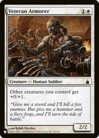 Veteran Armorer - The List Reprints - Magic: The Gathering card