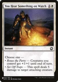 You Hear Something on Watch - The List Reprints - Magic: The Gathering card