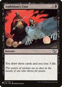 Ambition's Cost - The List Reprints - Magic: The Gathering card
